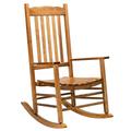 Ktaxon Outdoor Rocking Chair Outdoor Classic Wood Rocker Sturdy Wood Frame Porch Rocker for Cozy
