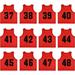 YOUI-GIFTS Set of 12 Numbered (13-24) Soccer Vests/Sport Pinnies/Training Bibs with Free Carry Bag