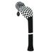 1Pcs Golf Club Cover Knitted Golf Head Cover for 460cc Driver Fairway Woods and Hybrid with Cute Pom Pom and Number Tag