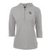 Women's Cutter & Buck Gray Tampa Bay Rays Virtue Eco Pique 3/4 Sleeve Half-Zip Pullover Hoodie