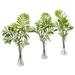 Nearly Natural Mini Palm Artificial Plant in Vase (Set of 3)