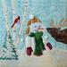 McKenna Ryan Snow Buds Fabric Art Panel BUD07P Iced to Meet You Cotton Fabric