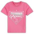 Girls Toddler Pink Boston Red Sox Diamond Princess T-Shirt