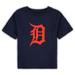 Infant Navy Detroit Tigers Team Crew Primary Logo T-Shirt