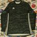 Adidas Shirts | Adidas Soccer Long Sleeve Jersey Shirt Mls Clima Lite Climalite Football | Color: Black/Gray | Size: M