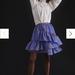 Anthropologie Skirts | Anthropologie Maeve Tiered Ruffle Mini Skirt. Nwt | Color: Blue | Size: 2