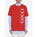 Gucci Tops | Gucci Logo Tee T-Shirt | Color: Red/White | Size: M