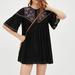 Zara Dresses | Adorable Zara Trf Collection Ethereal Embroidered Mini-Dress Or Tunic | Color: Black | Size: L