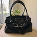 Coach Bags | Coach Hampton Buttery Black Pebbled Leather Braided Belt Silver Accents Handbag | Color: Black/Silver | Size: Os