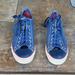 Converse Shoes | Converse Chuck Taylor All Star Ox Navy Blue Red Striped Tongue Men's 10 142252f | Color: Blue | Size: 10