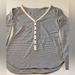 Lululemon Athletica Tops | Lululemon Shirt Women Size 6-8 Striped Gray White Pre-Owned Condition | Color: Gray/White | Size: 6-8