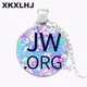 XKXLHJ JW. Collier à breloques Org pour hommes et femmes fleur romantique pendentif de témoin de