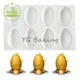 Dorica-Moule à mousse en silicone pour œufs de Pâques outils de décoration de gâteaux au chocolat