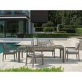 Tommy Bahama Outdoor Rectangular 3 - Person 88" Long Teak Dining Set w/ Cushions Wood/Teak in Brown/White | 29 H x 88 W x 42 D in | Wayfair