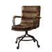 17 Stories Will Genuine Leather Executive Chair Upholstered in Brown | 22 W x 26 D in | Wayfair A1FB0CEBC38C498593C1B76D104323DB
