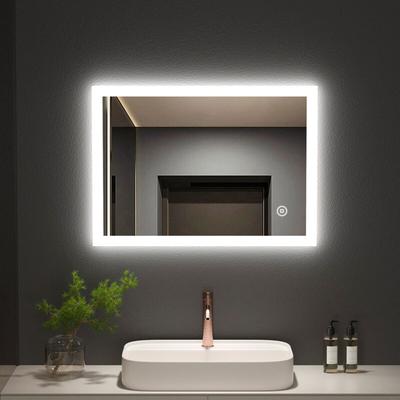 Badspiegel mit Beleuchtung 70x50 Badezimmerspiegel 3 Lichtfarbe led Energie Wandspiegel mit