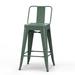 Williston Forge Sturges Bar & Counter Stool Metal in Green/Black | 33.27 H x 16.3 W x 17.05 D in | Wayfair 1B6F416245C34521BC1368512C5A2189