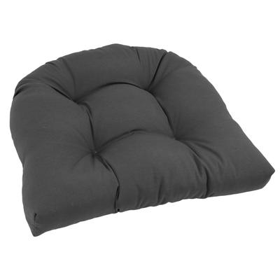 19-inch Twill U-shaped Chair Cushion (Set of 1, 2, or 4) - 19 x 19