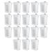 Sterilite White Laundry Hamper With Lift-Top, Wheels, And Pull Handle, 18 Pack