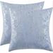 Mercer41 Velvet Throw Square Pillow Cover Velvet in Blue | 18 H x 18 W x 2 D in | Wayfair 4E422943DB6A4E5B88BF11BB2978C3B6