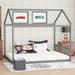 Queen Size Wooden House Bed with Headboard