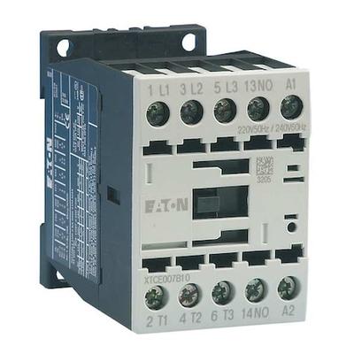 EATON XTCE015B10B IEC Magnetic Contactor, 3 Poles, 240 V AC, 15 A, Reversing: No