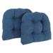 19-inch U-Shaped Microsuede Chair Cushion (Set of 1, 2, or 4)