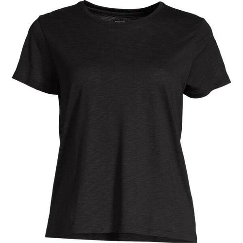 CASALL Damen Shirt Soft Texture Tee, Größe 40 in Schwarz