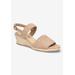 Extra Wide Width Women's Mariella Espdrill by Bella Vita in Almond Suede (Size 12 WW)