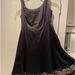 Nine West Dresses | Black Satin Dress With Elegant Silver And Black Stone Embellished Bottom | Color: Black/Silver | Size: 8