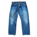 Levi's Jeans | Levis 501 Denim Jeans 33 Y2k Medium Wash Blue Fading Straight Leg Whiskering | Color: Blue | Size: 33
