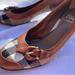 Burberry Shoes | Burberry Womens Authentic House Plaid And Leather Round Toe Pumps Eu 39 Nwot | Color: Brown | Size: Eu Size 39