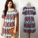 Anthropologie Dresses | Anthropologie M Paul Joe Guadalupe Dropwaist Dress | Color: Blue/Red | Size: M