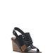 Lucky Brand Lemia Wedge Heel - Women's Accessories Shoes Wedges in Black, Size 7.5