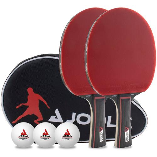 Tischtennisschläger JOOLA ""Tischtennis-Set Duo Pro"", bunt, TischtennisschlägerB:168mm L:283mm T:4mm, B:168mm L:283mm T:4mm