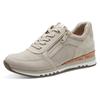 Keilsneaker MARCO TOZZI, Damen, Gr. 41, beige (hellbeige), Textil, Lederimitat, Veloursleder, sportlich, Schuhe, Freizeitschuh, Halbschuh, Schnürschuh in veganer Verarbeitung