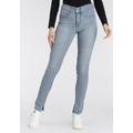 Skinny-fit-Jeans LEVI'S "311 Shaping Skinny" Gr. 30, Länge 32, blau (bleached) Damen Jeans Röhrenjeans mit Schlitz am Saum