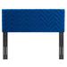 Mercy Chevron Tufted Performance Velvet Headboard by Modway Upholstered/Velvet in Blue | 22.5 H x 78.5 W x 3 D in | Wayfair MOD-6660-NAV