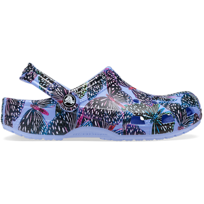 Crocs Moon Jelly / Multi Classic Butterfly Clog Shoes