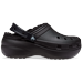 Crocs Black Women's Classic Platform Lined Clog Shoes