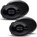 2 Pairs of Rockford Fosgate Punch P1694 300W Peak (150W Rms) 6x9 4-Way Punch Series Full Range Coaxial Speakers - 4 Speakers + Magnet Phone Holder