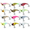 Cheers.US 7.4g Crank Baits Fishing Lures Shallow Deep Diving Floating Swimbait Vivid Shape Lure for Bass