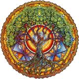 UNIDRAGON Wooden Puzzle Mandala Tree of Life 700 Pieces RS