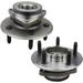 Bode-man Pair 5LUG Front Wheel Hub and Bearing Assembly for 2000-2004 Ford F150 4WD NO ABS - M14 Wheel Bolts; 5 Stud