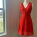 J. Crew Dresses | J. Crew Fit And Flare Dress Size 2 | Color: Orange/Red | Size: 2