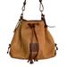 Dooney & Bourke Bags | Dooney & Bourke Pebbled Leather Drawstring Bucket Purse | Color: Brown/Tan | Size: Os