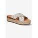 Women's Exa-Italy Sandals by Bella Vita in White Champagne Leather (Size 9 1/2 M)