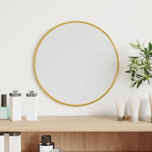 Vidaxl - Miroir mural Doré ø 30 cm Rond
