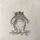 "SPRING BUNNY - 2\" wooden rubber stamper Catherine Redgate - Scotland Scottish pet rabbit teacher learn cute bun stamp positive happy flower"