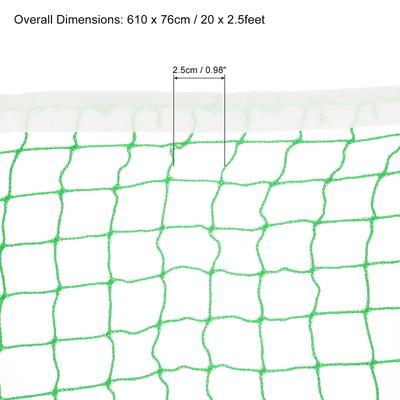 20x2.5ft Badminton Net Badminton Court Netting 0.98x0.98" Mesh w Box